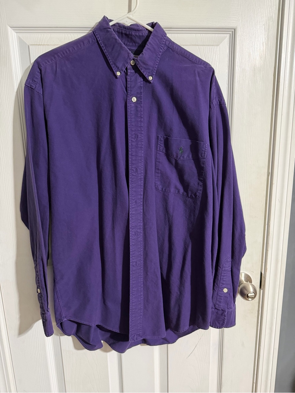 Ralph Lauren Purple Button-Down Oxford Shirt